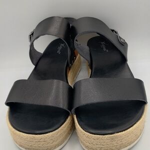 X Appeal women's black sandals, size 11 D width